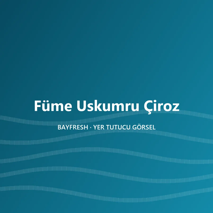 Füme Uskumru Çiroz
